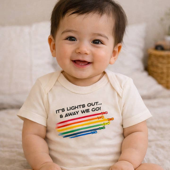 Body de bebé orgânico Fórmula Um (F1) & T-shirt para criança por atacado de Urban Baby Co.