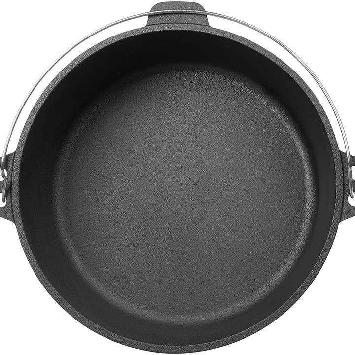 Crucible Cookware - Wholesale Cooking Pot - Cast Iron Camp Dutch Oven with Legs - 4.1 qt (3.9 L)