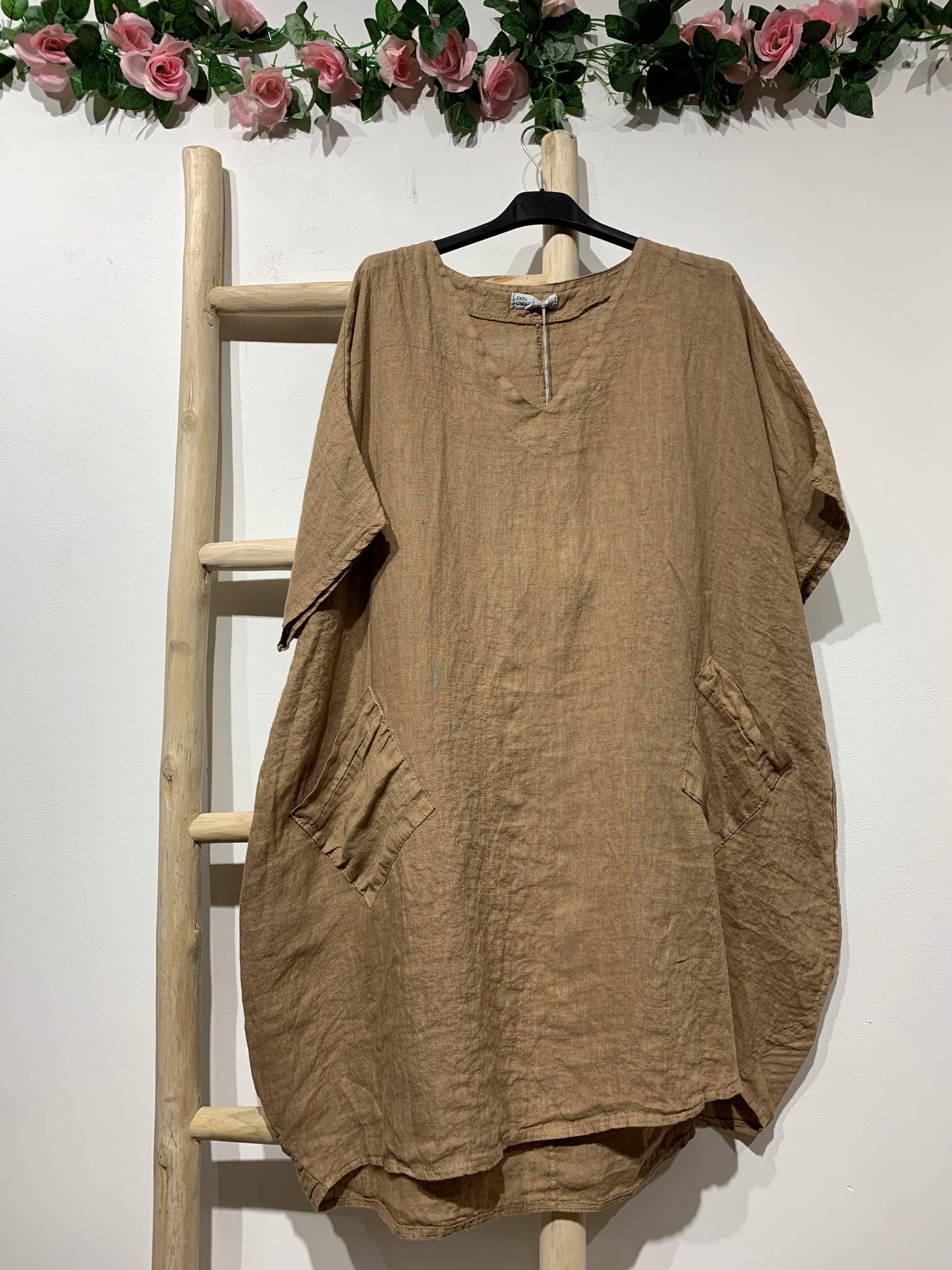 la maison des fibres naturelles - Wholesale Tunic - Women's - Tunic 62804 100% linen made in Italy44