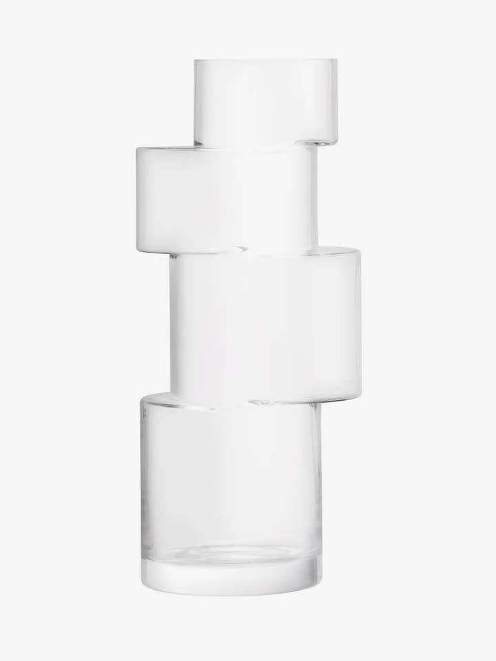 Tier Vase H35cm Clear for wholesale by LSA International