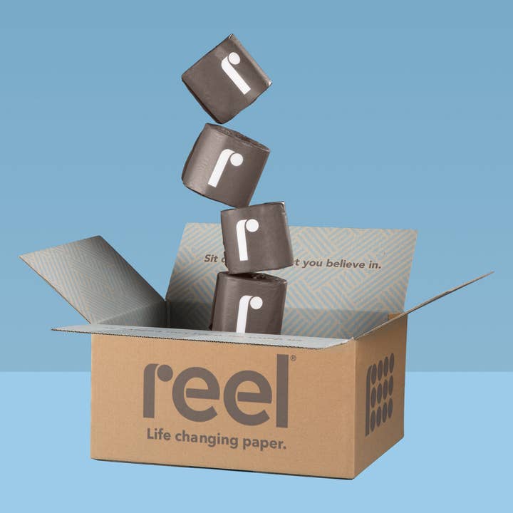 Reel Paper - Wholesale Toilet Paper - Reel Premium Bamboo Toilet Paper 24 roll Box