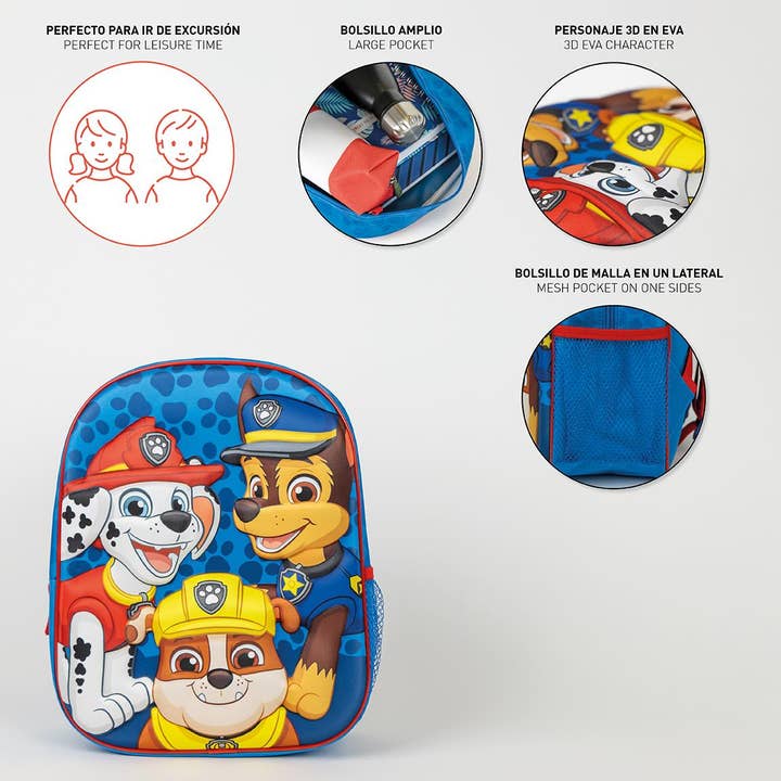 Mastoys, S.L. - Wholesale Backpack - Kids - PAW PATROL 3D CHILDREN'S BACKPACK - 21000050753