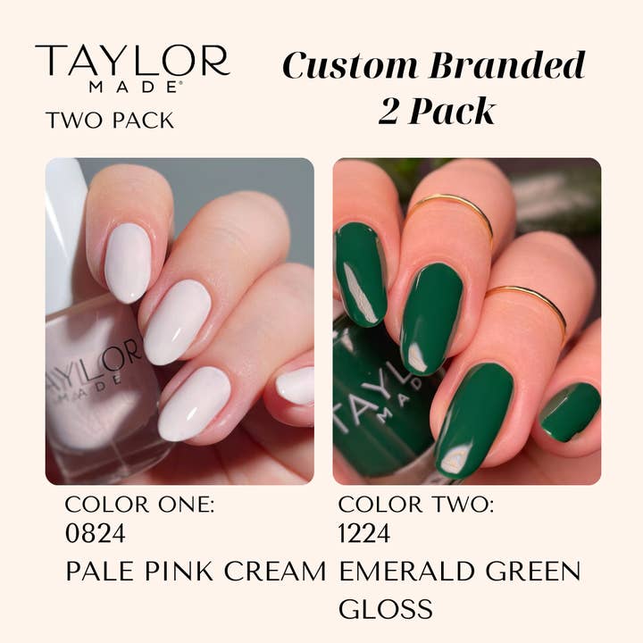 Taylor Made Polish - Vendita all'ingrosso Smalto per unghie - Smalto per unghie personalizzato: confezione da 2 a lunga tenuta + vegano + non tossico123