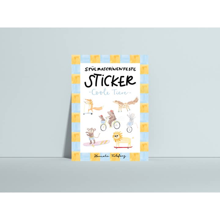 Pegatinas aptas para lavavajillas Animales geniales para venta al por mayor de Hannahs Firlefanz