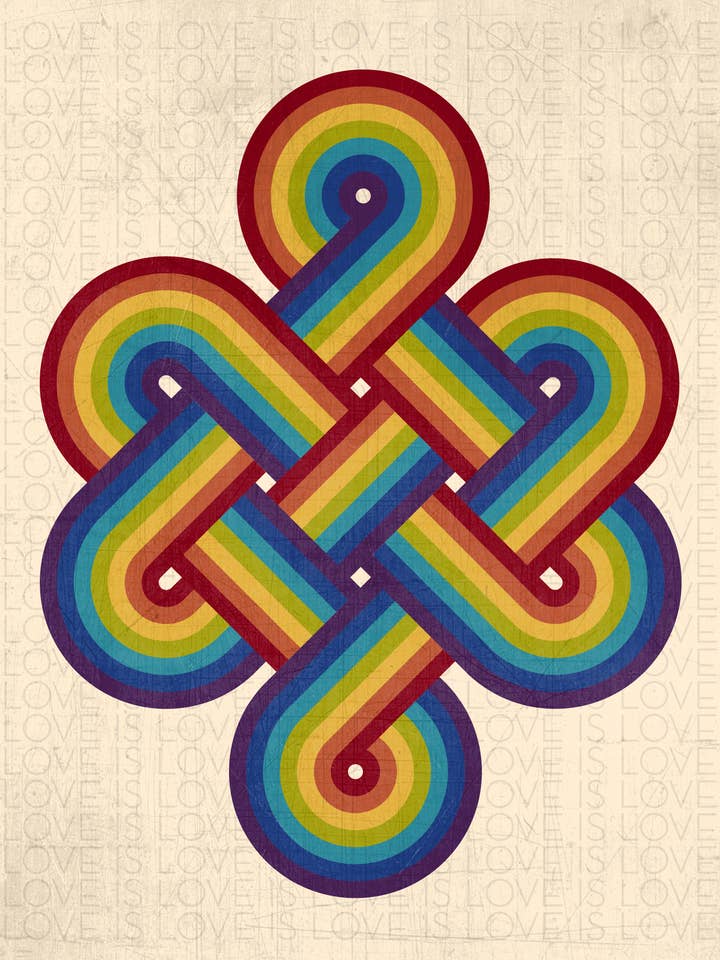 Love Is Love Pride Print for wholesale by Lucky Skye Graphics