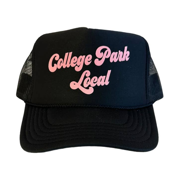 CUSTOMIZE - 'Local' Black Trucker Hat for wholesale by Littlebrightbird