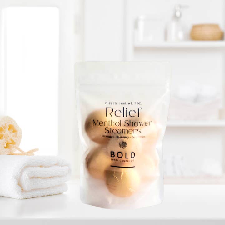 Relief – Eucalyptus & Rosemary Menthol Steamers - 6 pack for wholesale by Bold Space Candle Co.