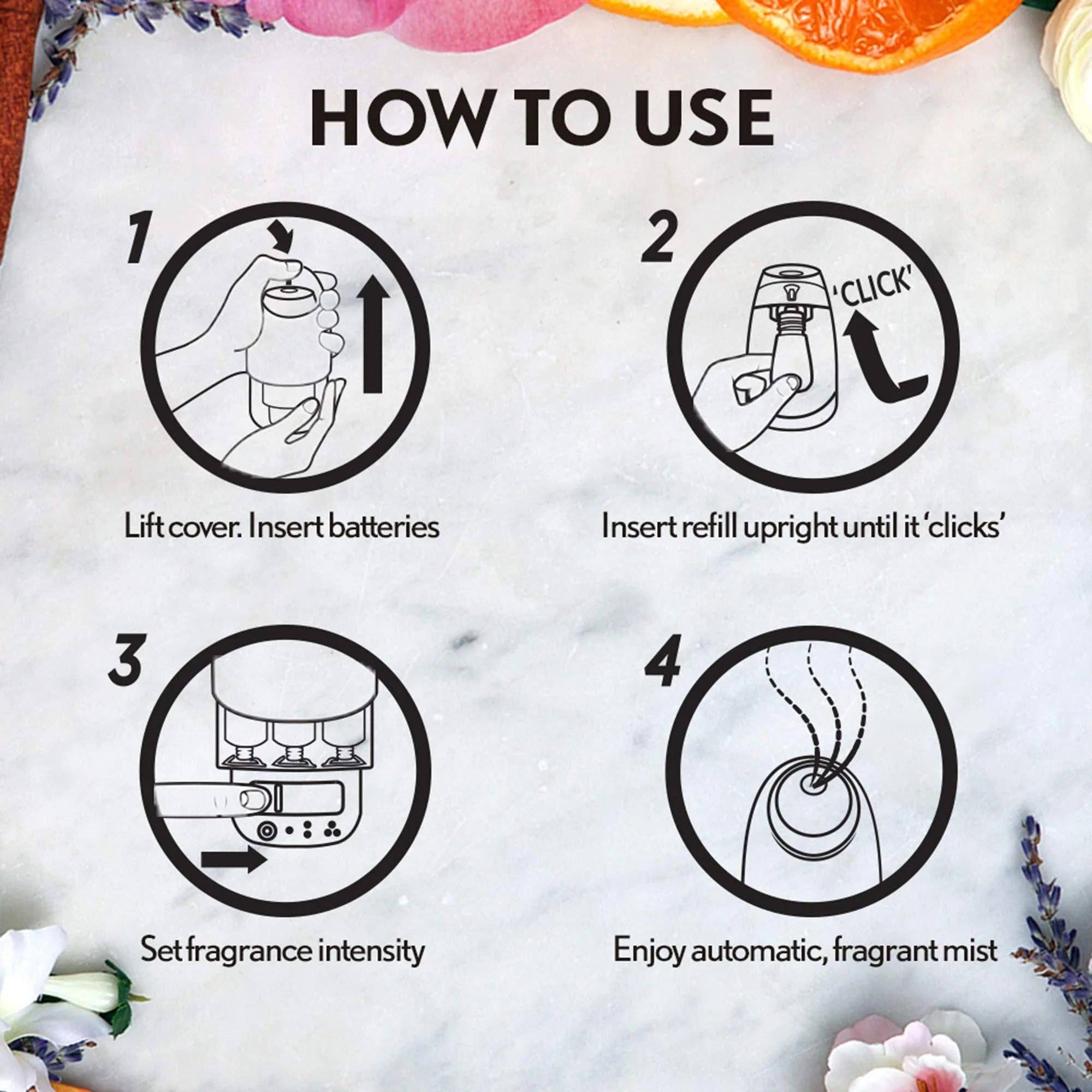 First Choice Buying - Wholesale Electronic Diffuser - Air Wick Essential Mist Essential Oil Diffuser Kit, Mandarin & Sweet Tangerine Scent2