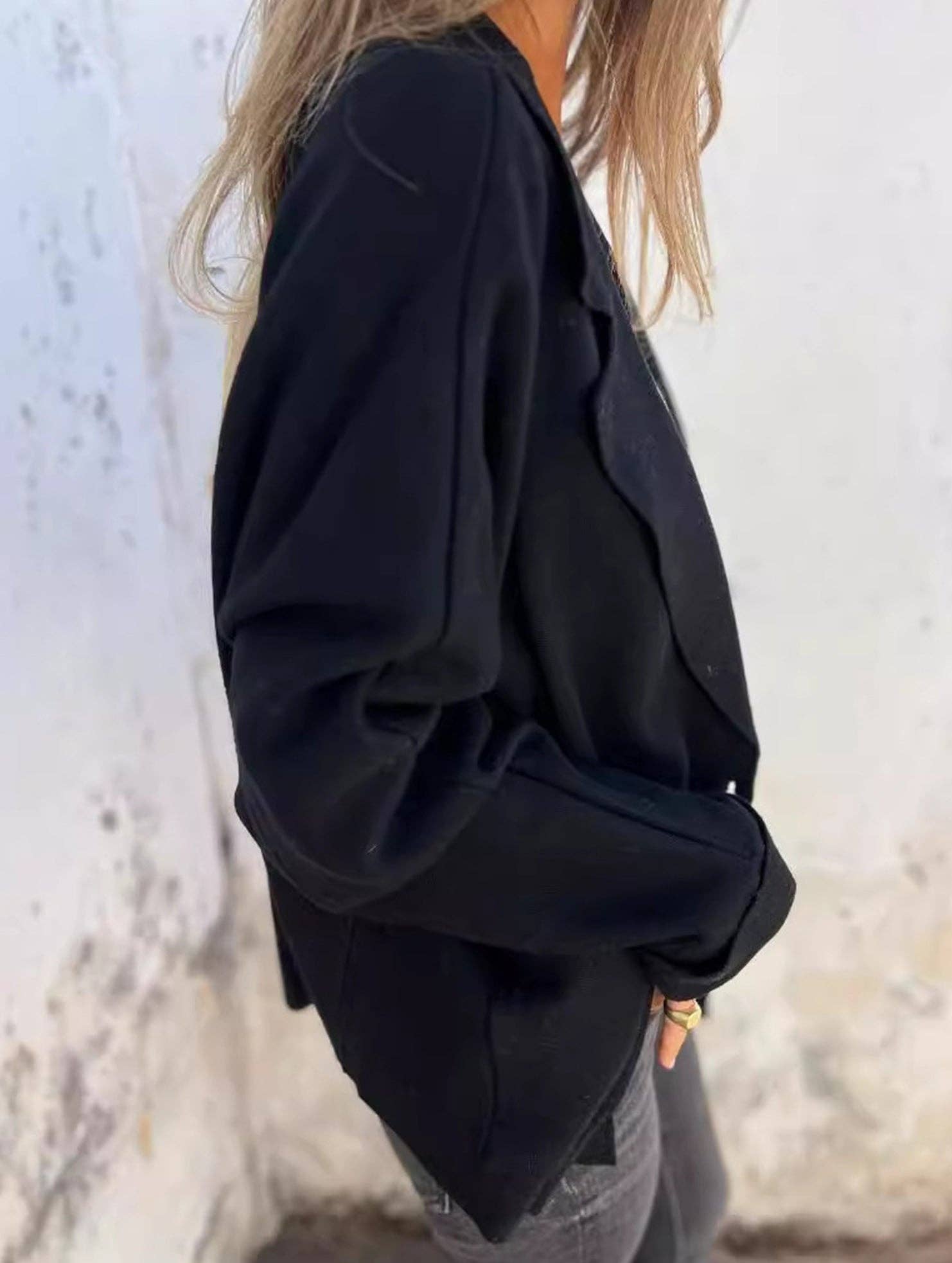 Lovenne - Wholesale Jacket - Women's - Versatile lapel pocket jacket12