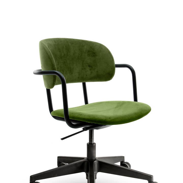 Mijn Werkkamer - Wholesale Chair - Design Bureaustoel Celia Velvet Olive