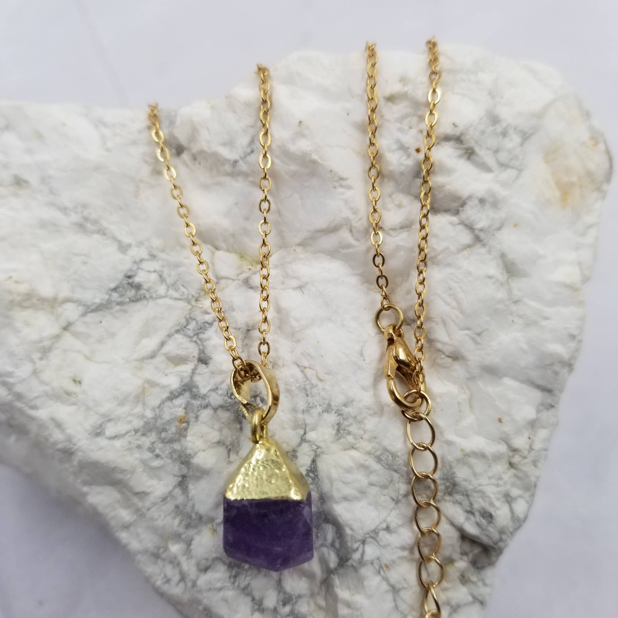 The Pretty Jewellery - Wholesale Pendant/Charm Necklace - Cut Crystal Gemstone Necklaces3