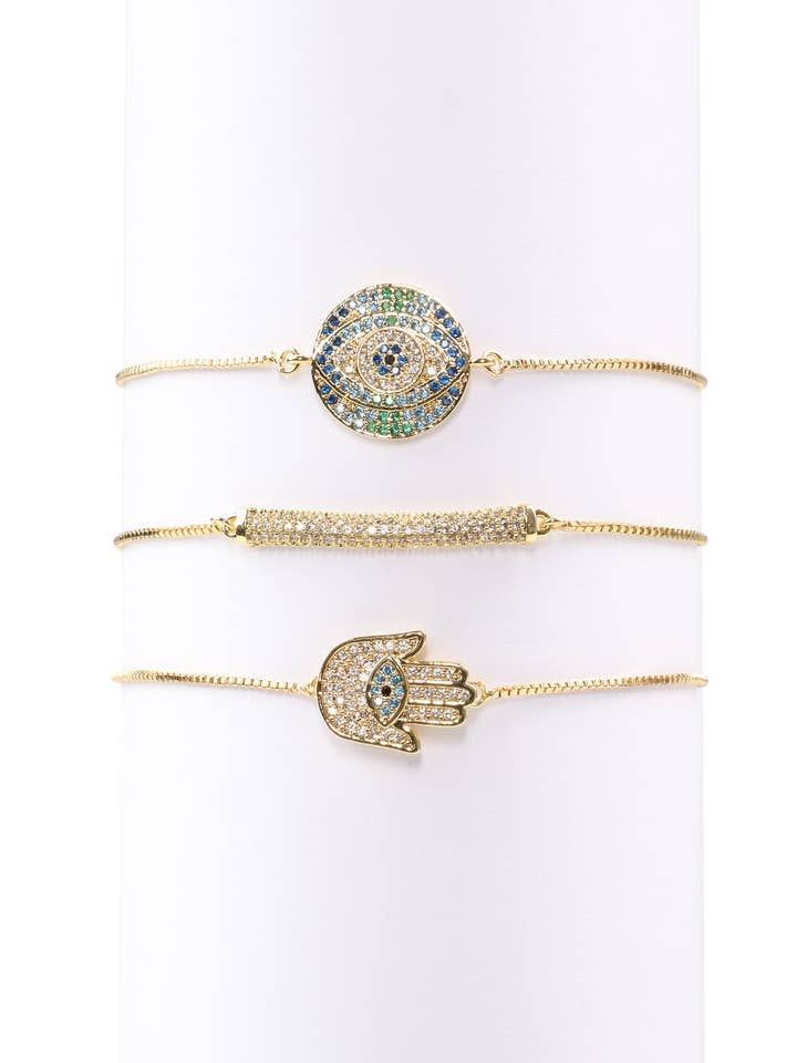 Sidoney Bracelet Set for wholesale by Eye Candy Los Angeles