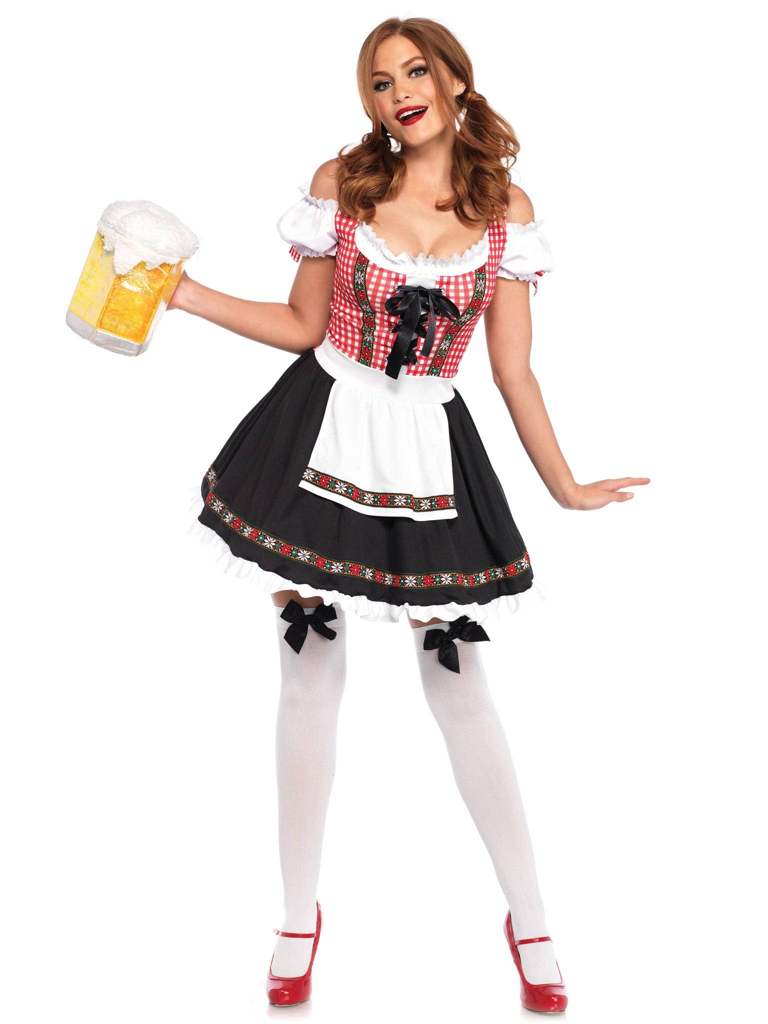 Multicolor Beer Garden Babe Dirndl Costume for wholesale on Faire2