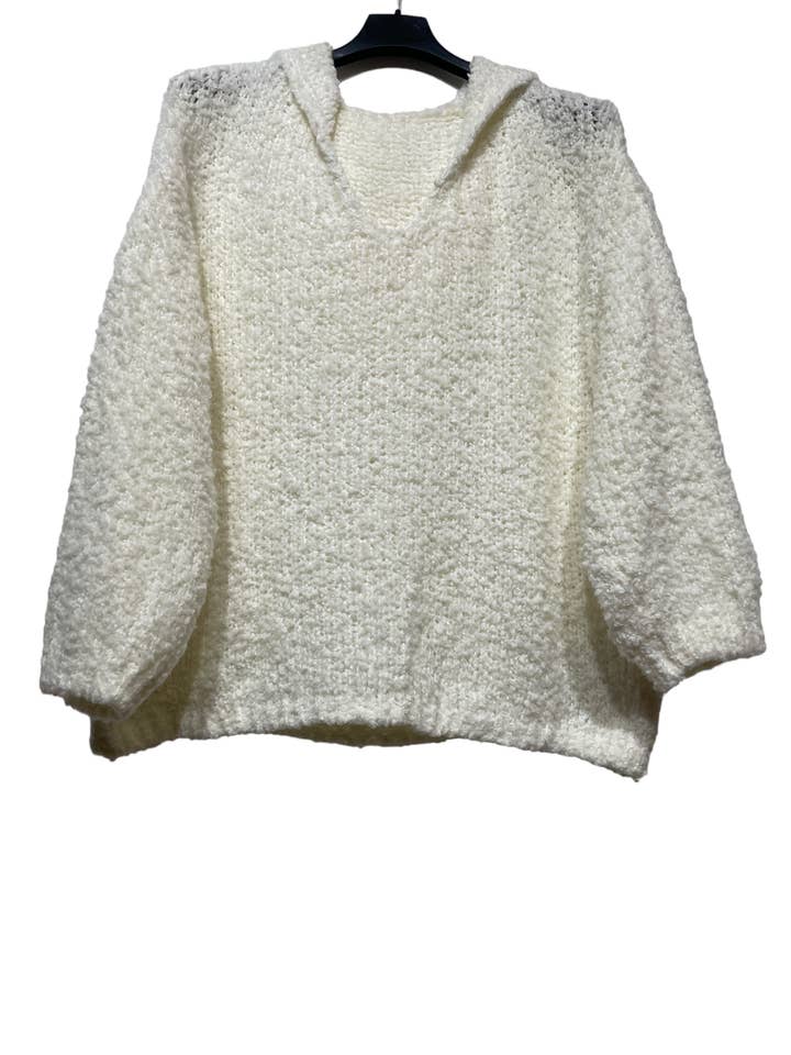 LINEN & COTTON HOUSE - Wholesale Knit Sweater - Women's - 8951 FALL WINTER CLOTHING HOODIE