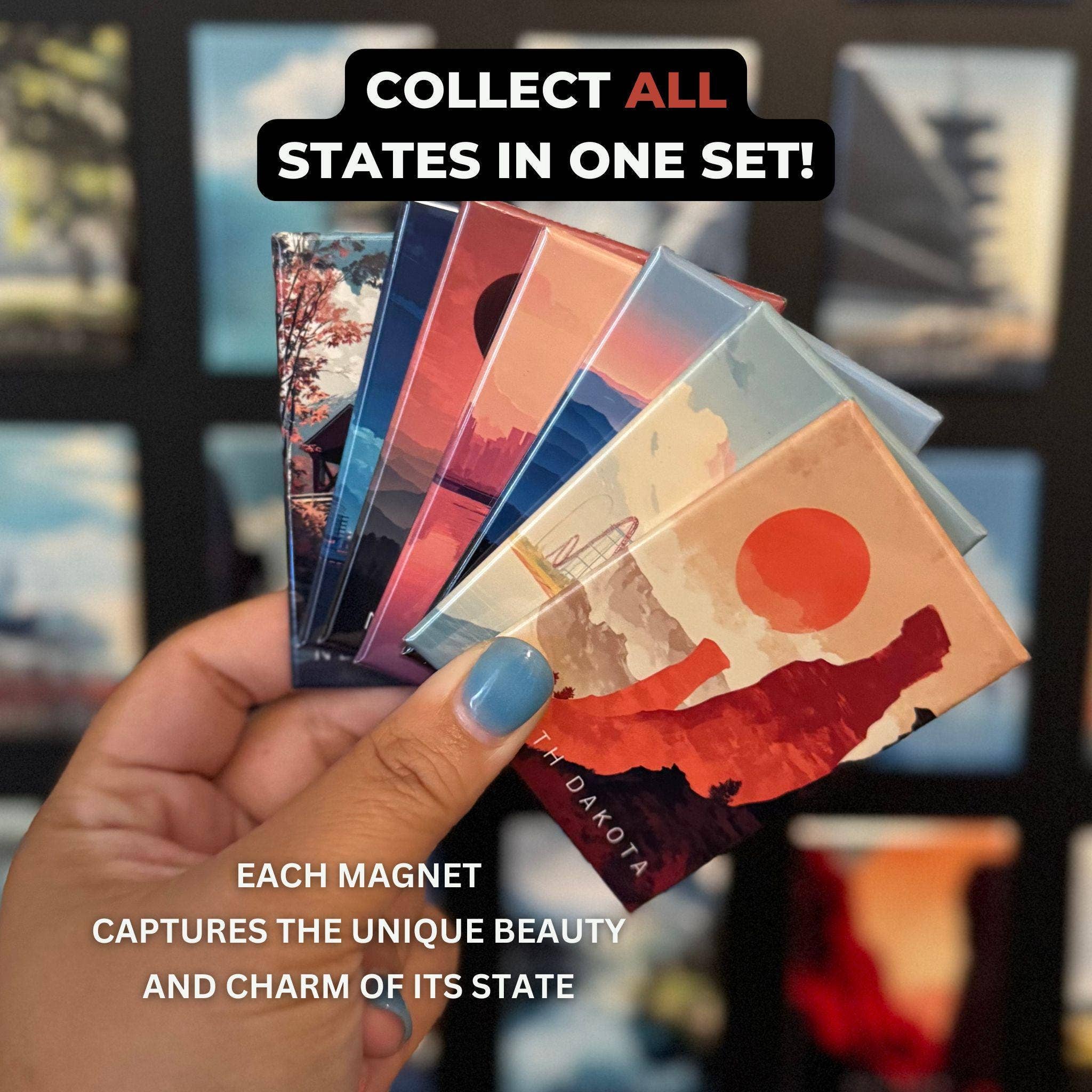 Tieu Magnetic - Wholesale Magnet - Utah Magnet | Delicate Arch | Travel Poster Style2