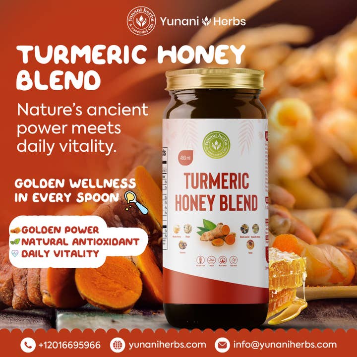 Turmeric Honey Blend 480mls for wholesale by Yunani Herbs & essential Oils