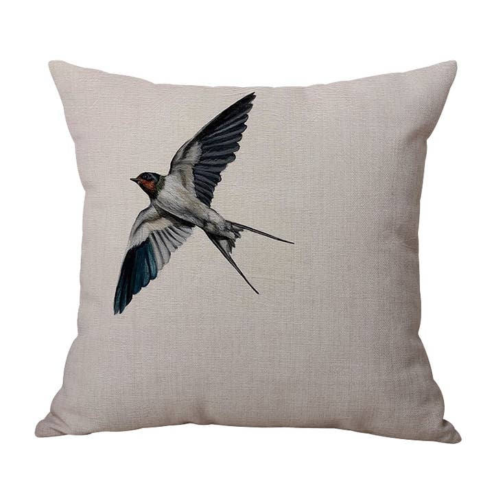 Swallow Artwork 2 Decorative Pillow, Cushion for wholesale by Study Room