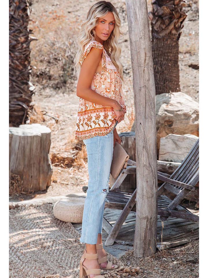 NAOMI & CO PTY LTD - Wholesale Blouse – Women’s - Everest Crochet Top - Peach3