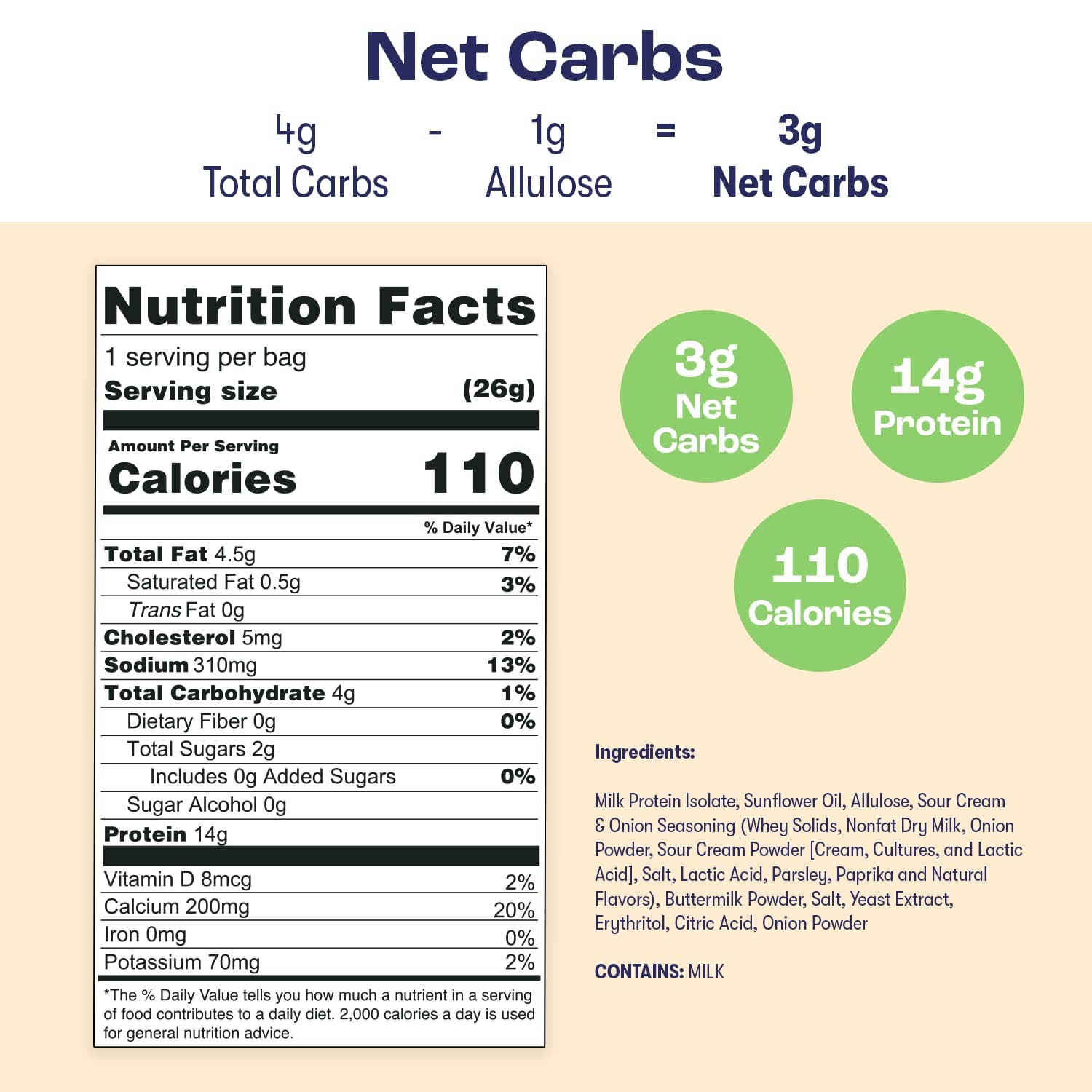 Better Than Good Foods - Wholesale Puffed Snack - NEW Schoolyard Snacks Sour Cream & Onion Curls 26g (12pk) 1