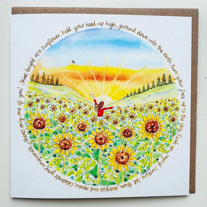 Shine Bright Nature Card by Janine Drayson for wholesale by Janine Drayson
