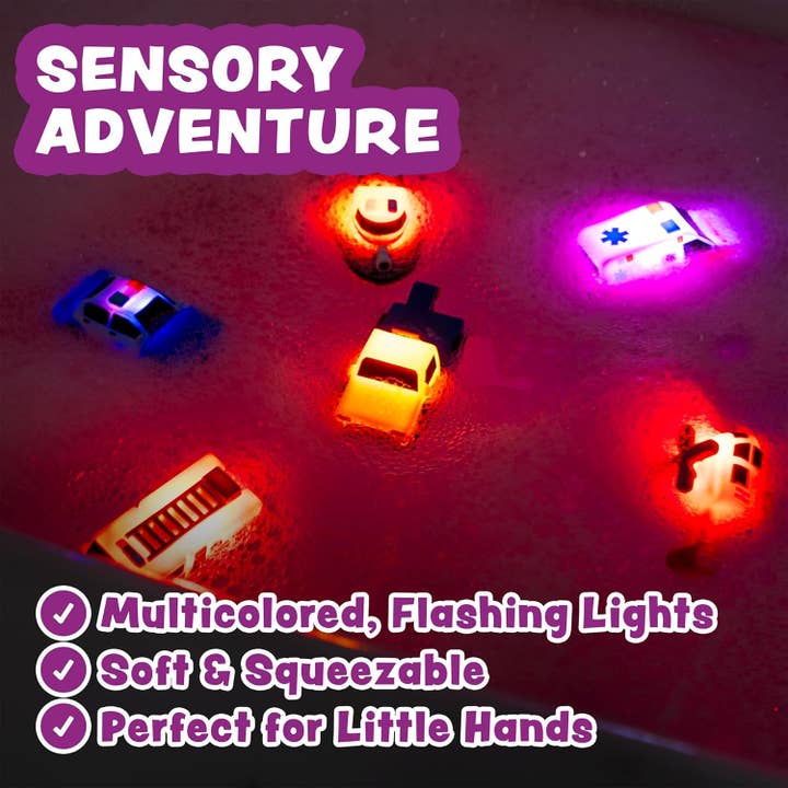 Tub Works LLC - Wholesale Bath Toy - Baby - Tub Works® Emergency™ Cars Light Up Bath Toys, 6 Pack2