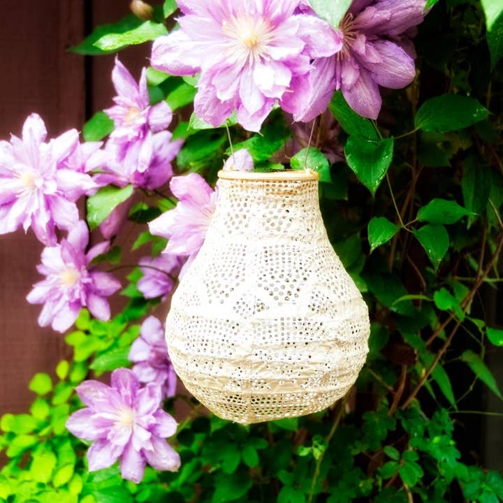 Allsop Home & Garden - Venta al por mayor Luces de exterior/césped - Linterna solar Stella Bulb de 8 pulgadas, diseño Pearl Wave8