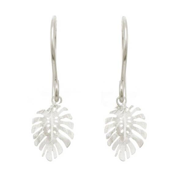 Mini Monstera Earrings-Leaf-Nature Inspired-Made in Hawaii for wholesale by Catherine Weitzman