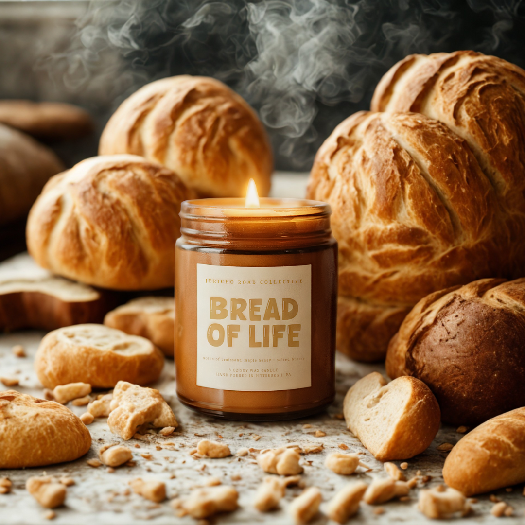 Jericho Road Collective - Wholesale Jar/Filled Candle - Bread of Life Soy Wax Candle1
