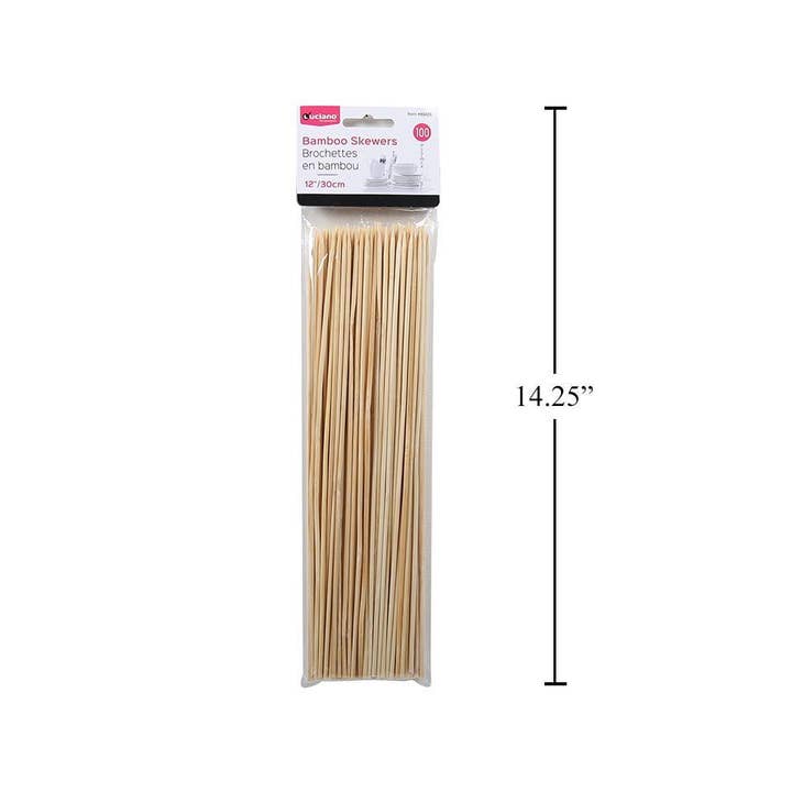 Luciano Gourmet - Wholesale Skewer - Luciano 100-pc Bamboo Skewers,8"/12"