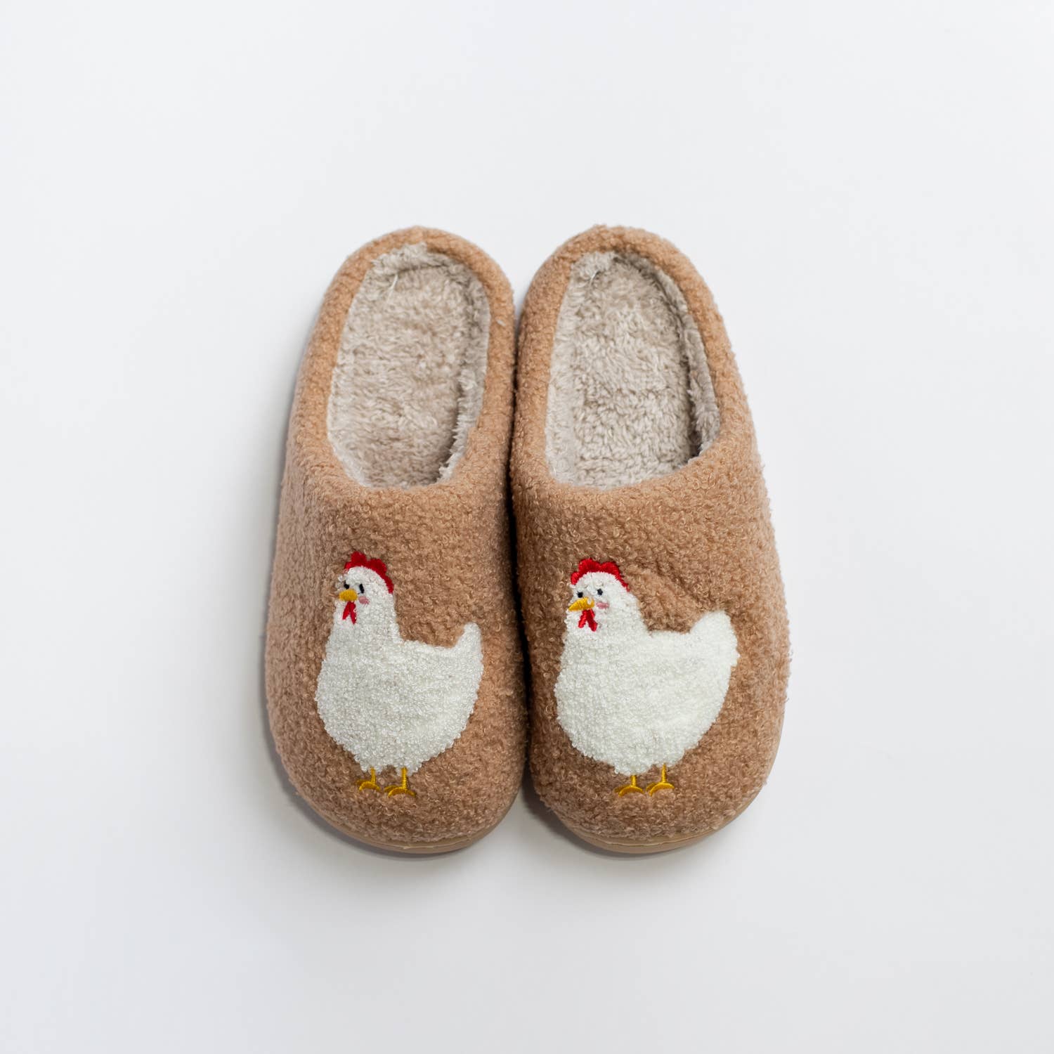 American Farm Company – wholesale Slippers – Women's – AFC Brown Chicken Slippers- Adult2