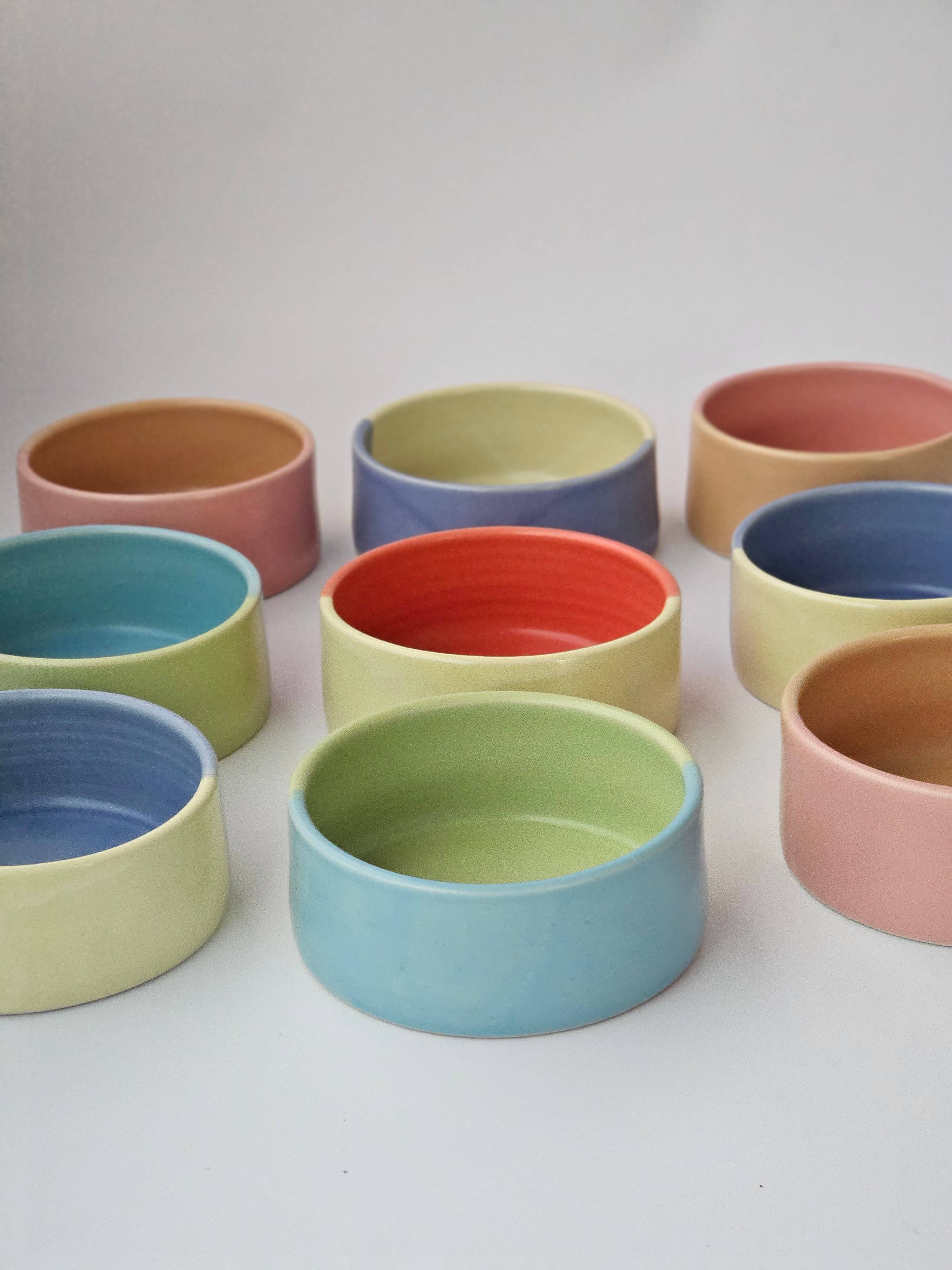 Bad Dogs Studio - Wholesale Pet Bowl - Cat/Dog - Half & Half Pet Dish • Small Dog Cat Bowl • Handmade Ceramic8