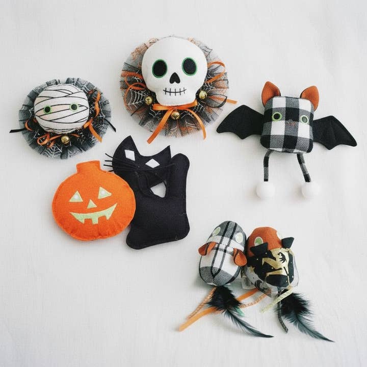 Pluche Halloween kattenkruid speeltje voor speelse kittens voor wholesale door kapeit