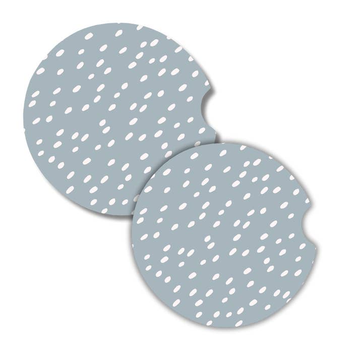 Dessous de Verre pour Voiture - Speckle Drift pour la vente par Made on Main, A Port's Cozy Corner Brand