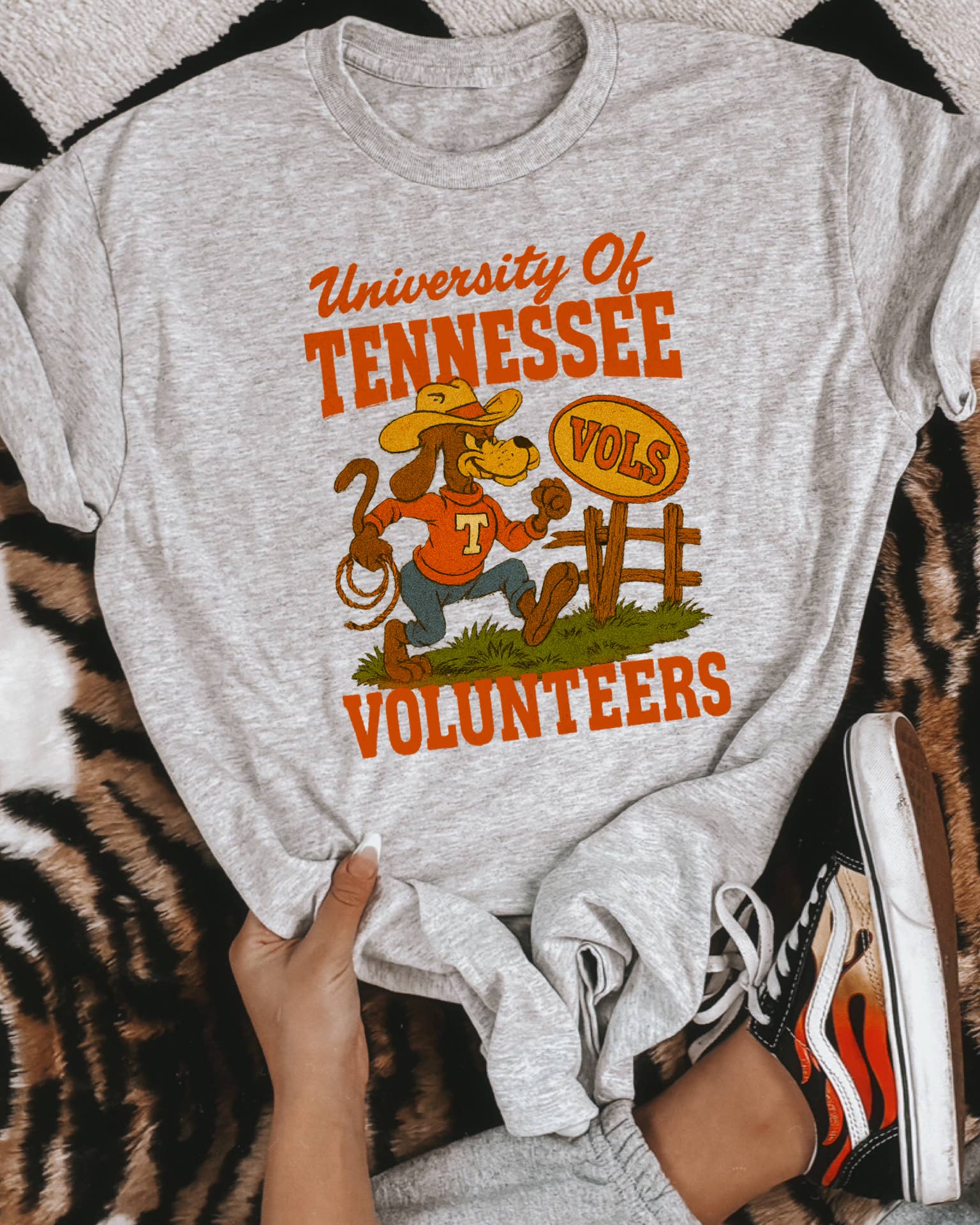 Ash Grey Vintage Vols (Tee) for wholesale on Faire