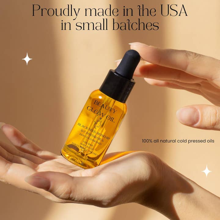 Beauty Glow – wholesale Facial oil – Beauty Glow Oil Organic Black Seed, Castor & Rosehip Oil4