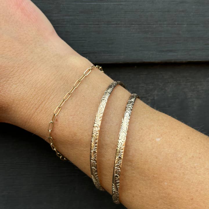 Nashelle Jewelry - Wholesale Bangle Bracelet - Flora Bangle1