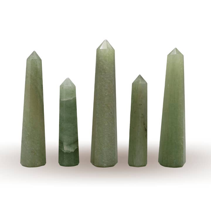 Green Aventurine Pencil 6-10cm Set of 5 Pieces for wholesale by Green Tree