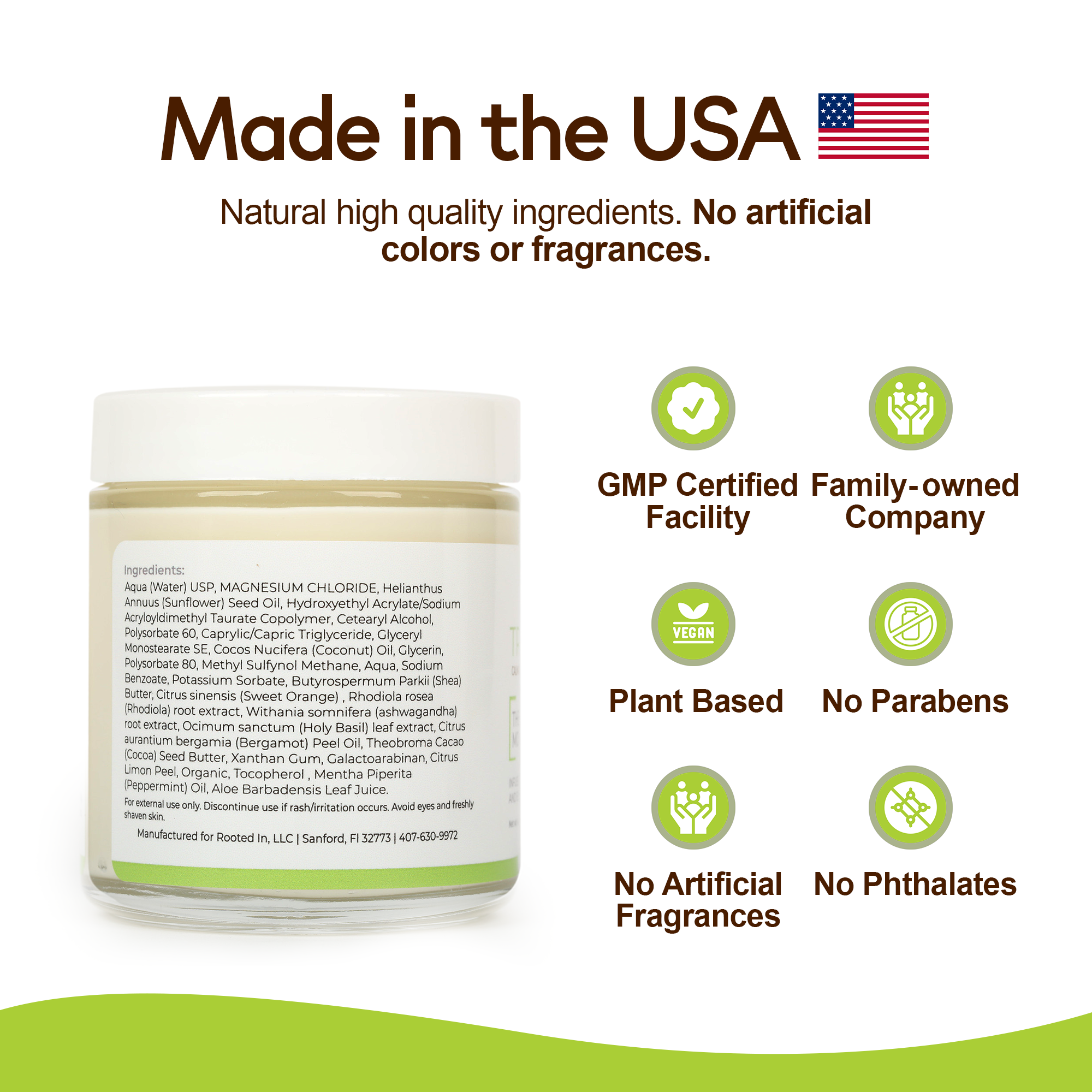 Rooted In - Wholesale Healing Salve/Balm/Cream - Tranquility Calm Magnesium Cream8