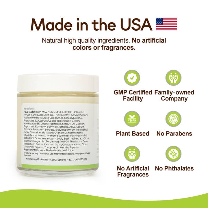 Rooted In - Wholesale Healing Salve/Balm/Cream - Tranquility Calm Magnesium Cream8