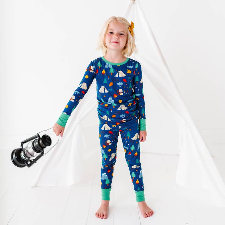 Kiki + Lulu - Wholesale Sleepwear Set - Kids - Happy Camper Kid Pajamas
