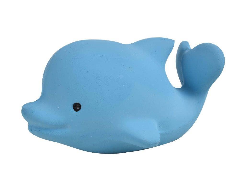 Tikiri Toys LLC - Wholesale Bath Toy - Baby - Dolphin Natural Organic Rubber Teether, Rattle & Bath Toy2