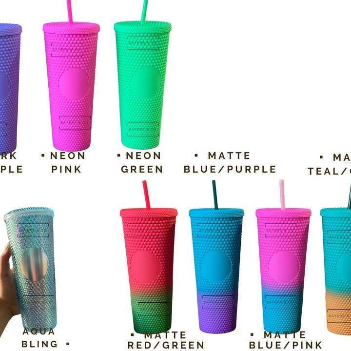 Sayers & Co. – wholesale Isolerade dryckesvaror – Custom Merry Mini dubbade 24oz skruv topp Tumbler, dubbelväggiga isolerad matt svart, matt korall, Sayers & Co., partihandel, Bulk5