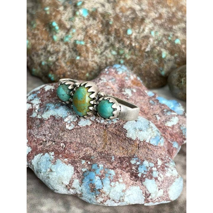 Nizhonitradersllc - Wholesale Individual Charm/Pendant - Handmade Sterling Silver Kingman Turquoise Watch Charms with Signed Nizhoni3