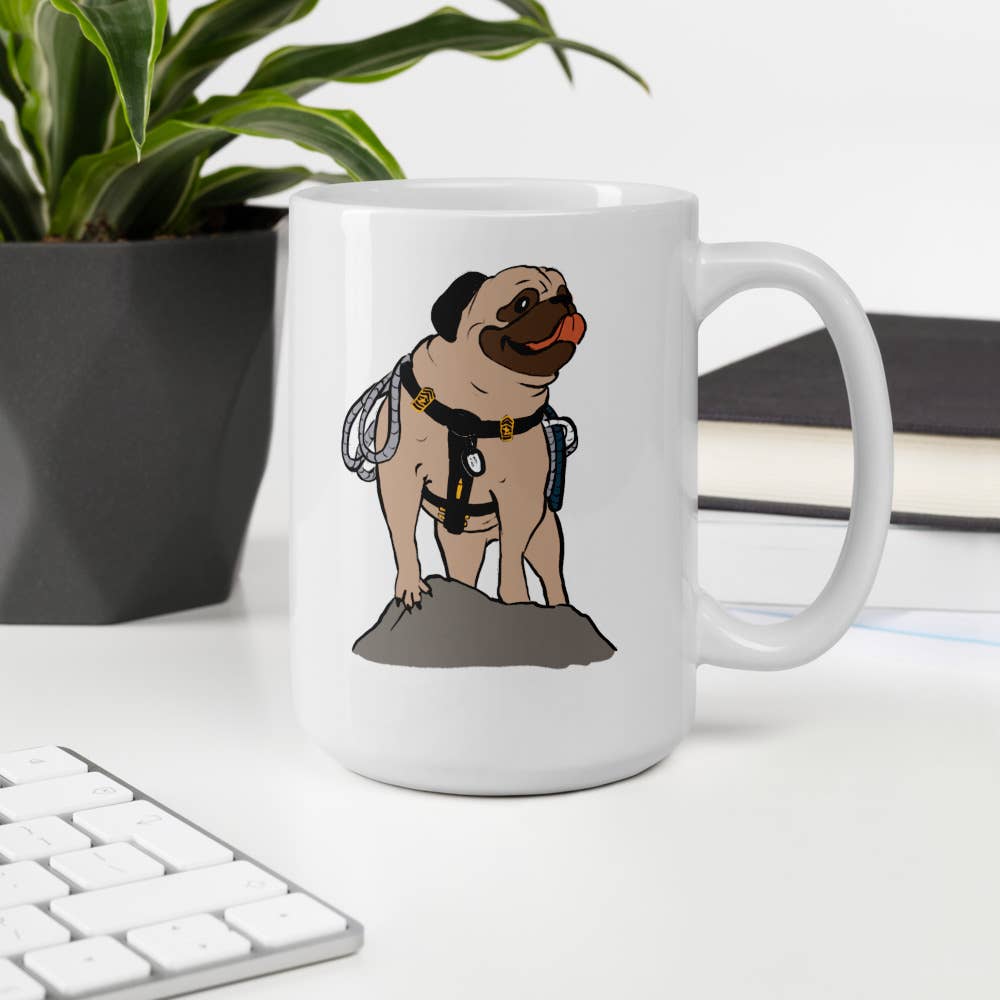 REMOVED BRAND - Wholesale Coffee Mug - Vinny the Pug Caricature #00027