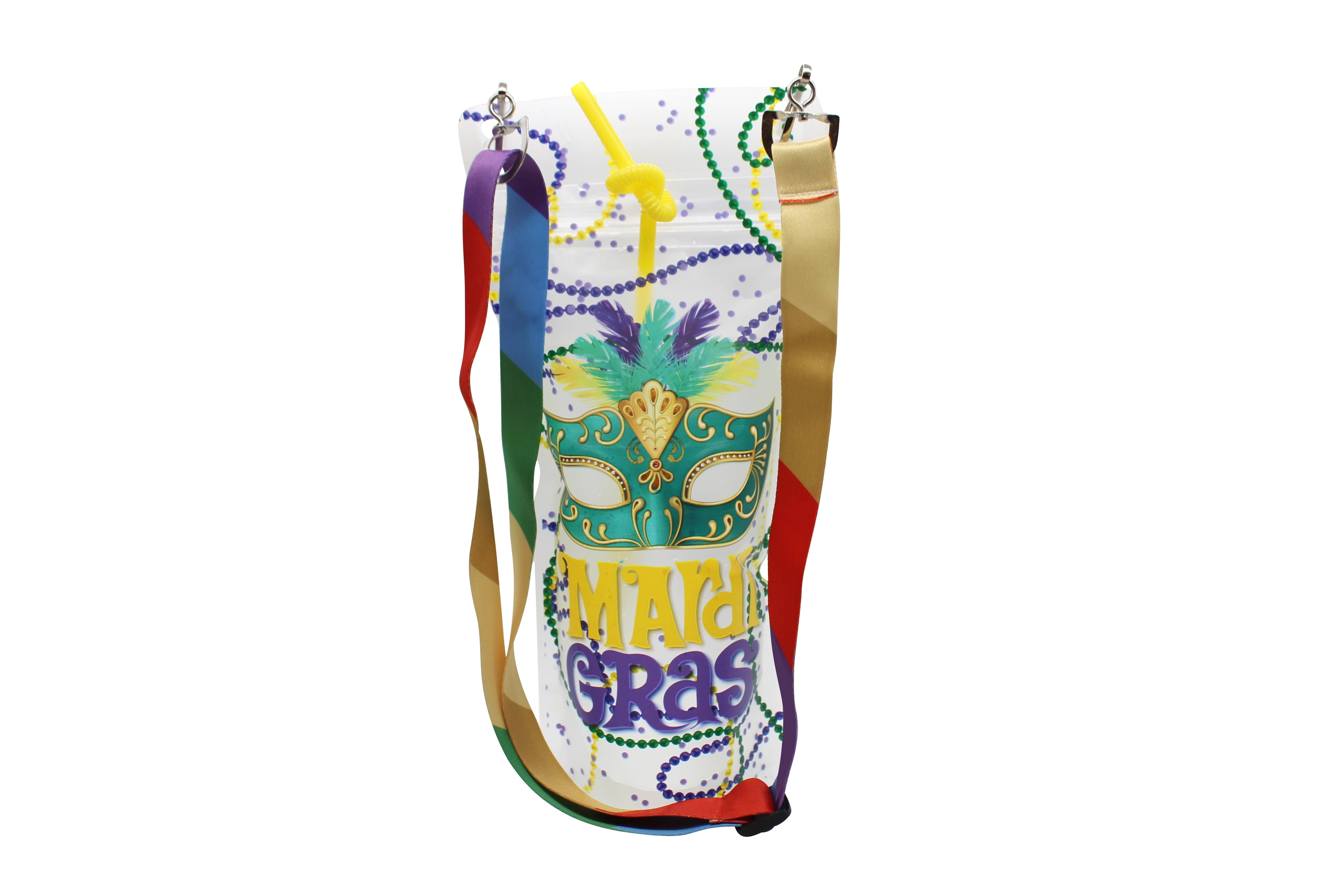NeckSip - Wholesale Party Favor - Mardi Gras - Draagbare drinkzakjes (16 oz | 2-pack)17