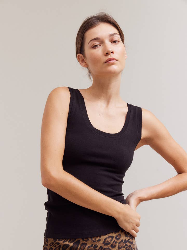 41423TK - TANQUE FLOCADO por atacado de Grade & Gather