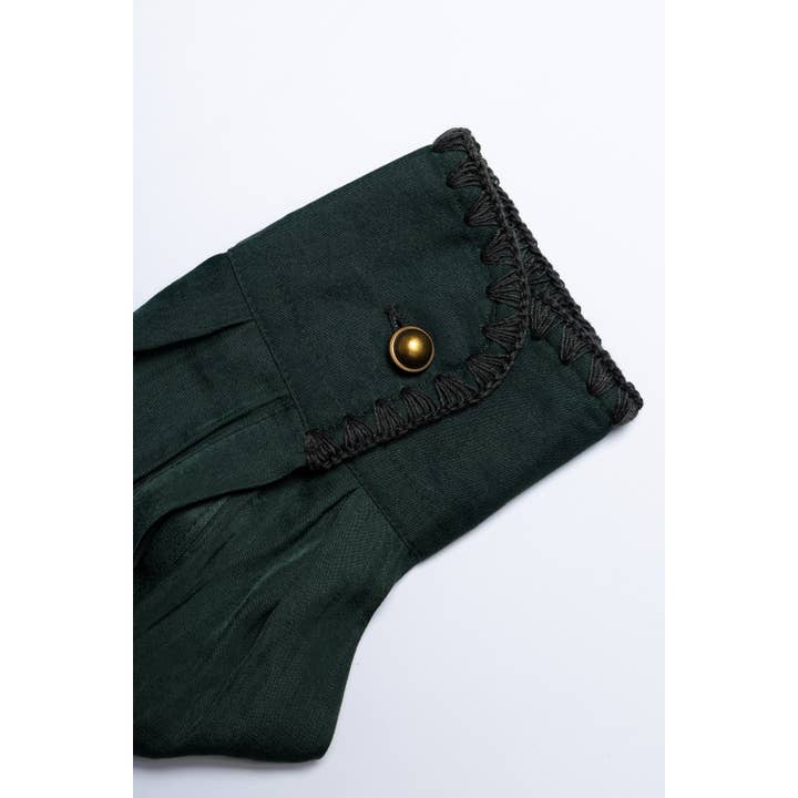 Naked Zebra - Wholesale Blouse - Women's - Blanket-stitch Cuff Button Up Cropped Blouse4