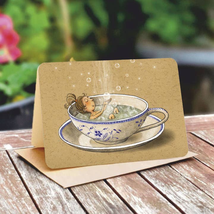 Gutrath Verlag - Wholesale Everyday Greeting Card - natural paper double card 5128