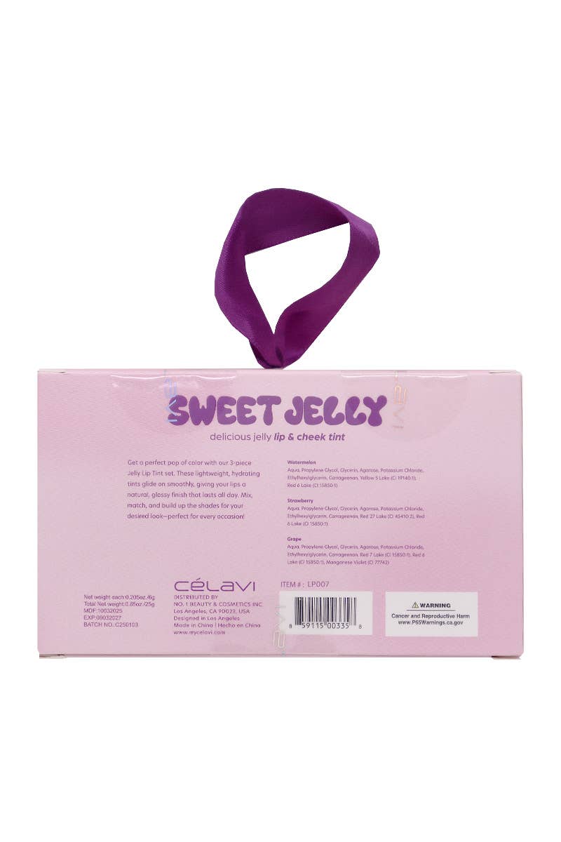 PINEAPPLE Beauty - Wholesale Lip Stain/Dye/Tint - Celavi LP007 Sweet Jelly Delicious Lip & Cheek Tint - 122