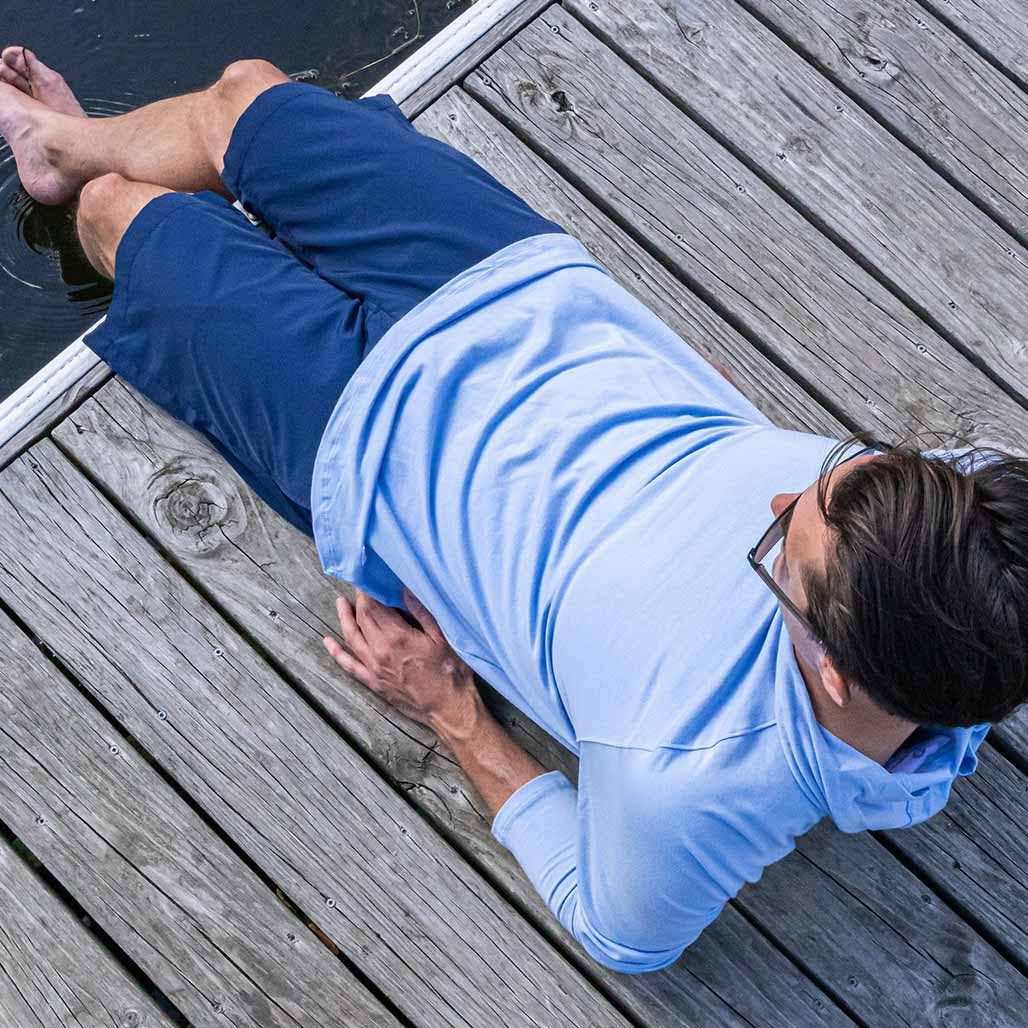 Sun50 - Vente Sweat à capuche - homme - Sweat à capuche de protection solaire à manches longues Pacifica pour hommes UPF 50+14